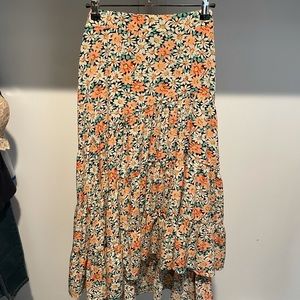 Petal & Pup Asymmetrical Floral Skirt Size AU12